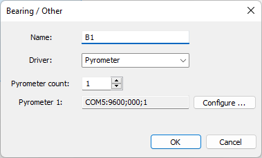 bearing edit dialog