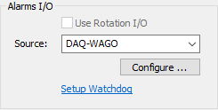 alarms io configuration