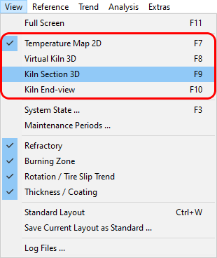 main view menu