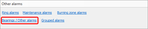 other alarms - bearings